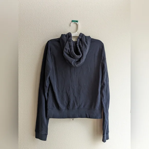 Vintage Hollister Blue Zip-Up Sweater with Logo - Picture 4 of 7